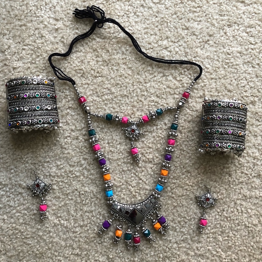 Traditional boho navratri jewelry
